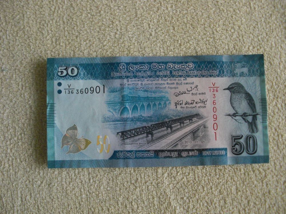Banconote: Srilanka 50 Ruppe Banknote Neu – Nuovo (secondo la descrizione) da Aarau venduto da Billa007