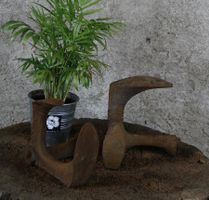 2 x Schuster-, Schuhmacher Amboss, Eisen, Türstopper