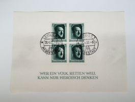 Deutsches Reich Briefmarke Adolf Hitler Block 7