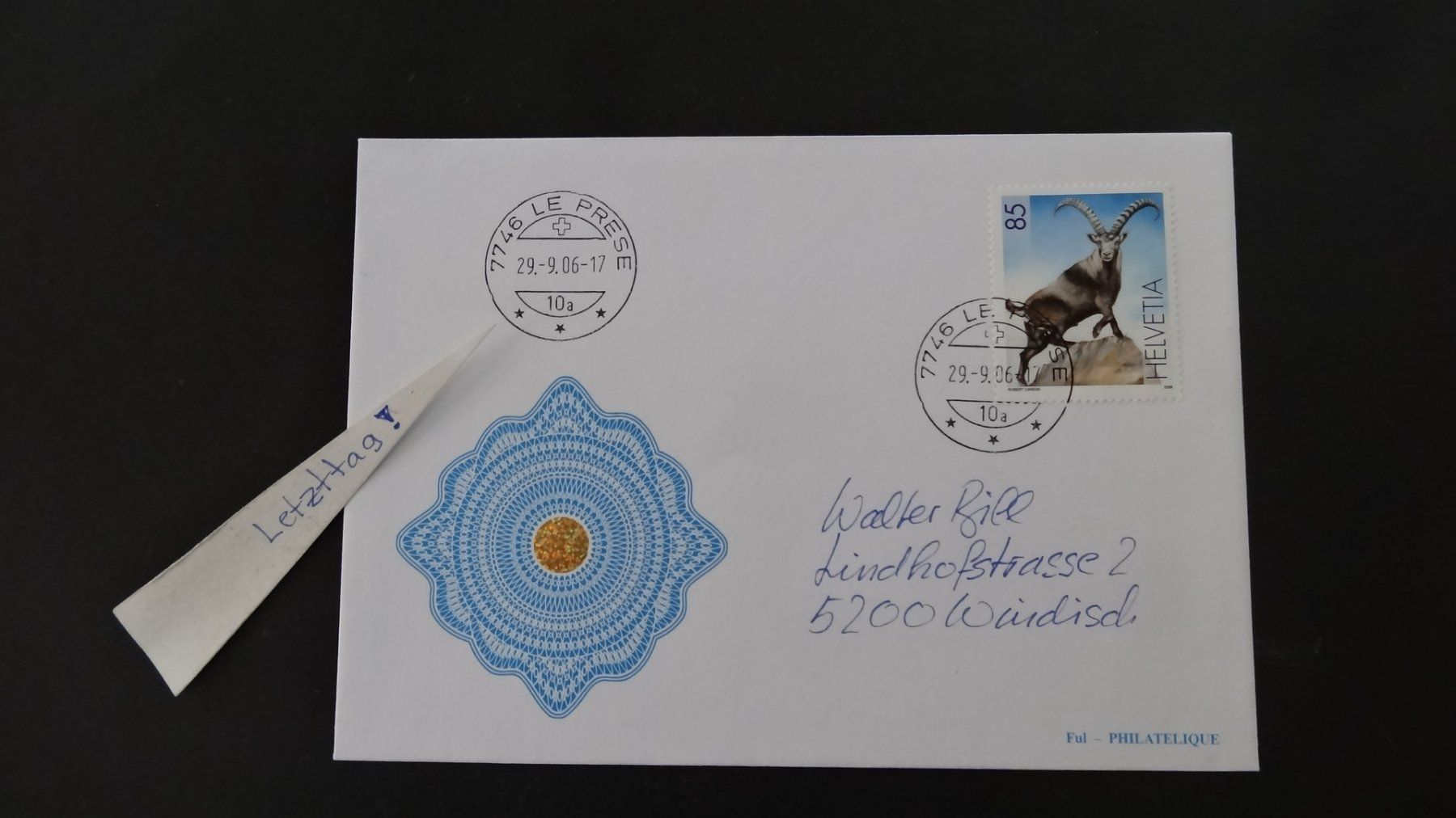 Alle Briefmarken: LE PRESE/GR Letzttag !!  29.9.06    18 – Gebraucht aus Anwil von C-DAIHA