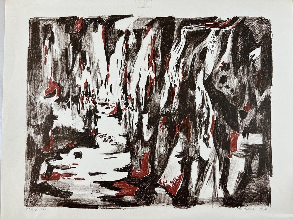Grafica & Litografie: Maurice Robert (1909-1992) Lithographie SIGNIERT NUMMERIERT – Usato da Gersau venduto da grafik-kunst