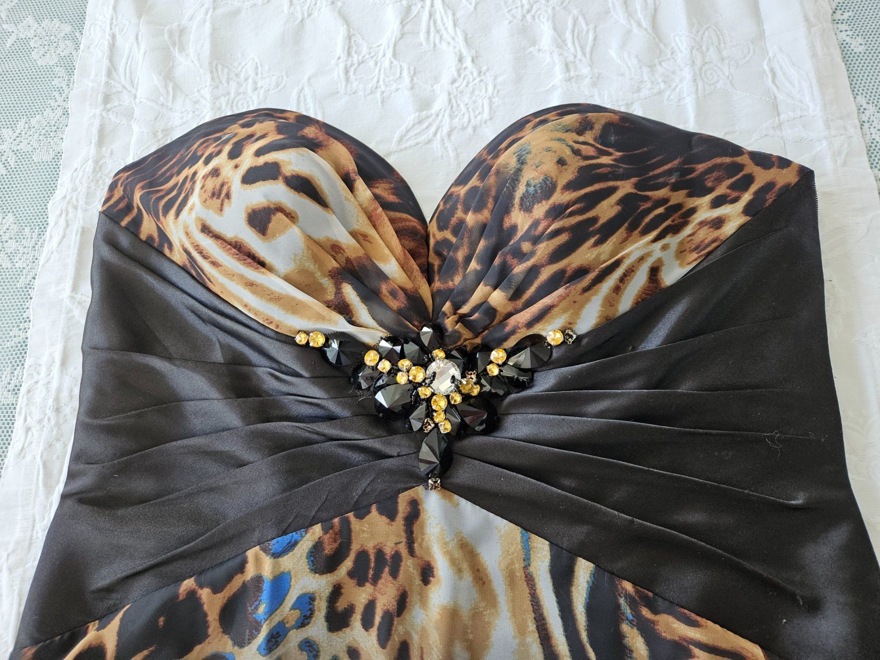 Vestiti: Abendkleid Grösse 40 schwarz Leopard LLuxuar Limited – Usato da Gossau ZH venduto da fashiontwo 3
