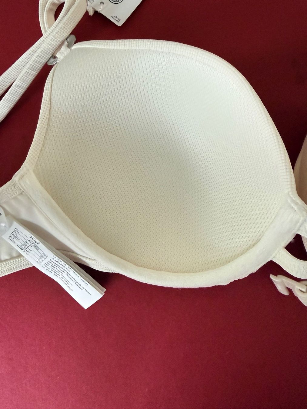 Triumph Costumi da bagno & Bikini: TRIUMPH, Bikini-Oberteil SUMMER GLOW, Grösse 44B, Weiss – Nuovo e nell'imballaggio originale da Rudolfstetten venduto da gst_g7xl 5
