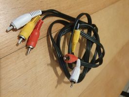 Audio Video Kabel Cinch-Stecker 3x Cinch Kabel