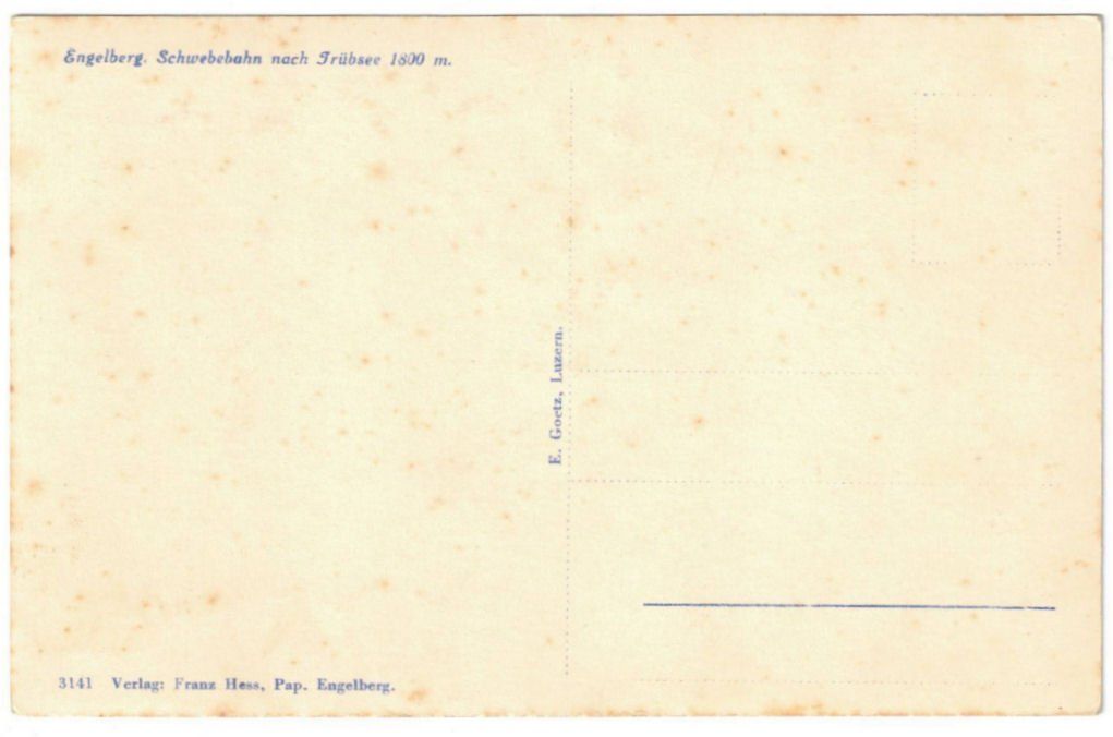 Cartoline postali: Engelberg - Luftseilbahn Gerschnialp--Trübsee – Usato da Binningen venduto da Mountainrider 1