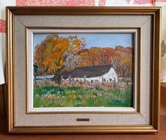 Tableau T.K. Thomas - Ferme à Oka - Post-Impressionniste