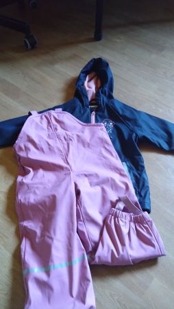 Regenjacke & Hose gefüttert gr 98/104