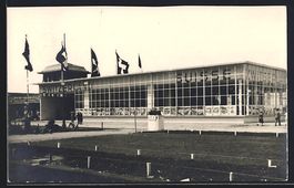 Luzern, Eingangsgebäude der Ausstellung