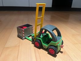 Playmobil Gabelstapler mit Palette / Fässer