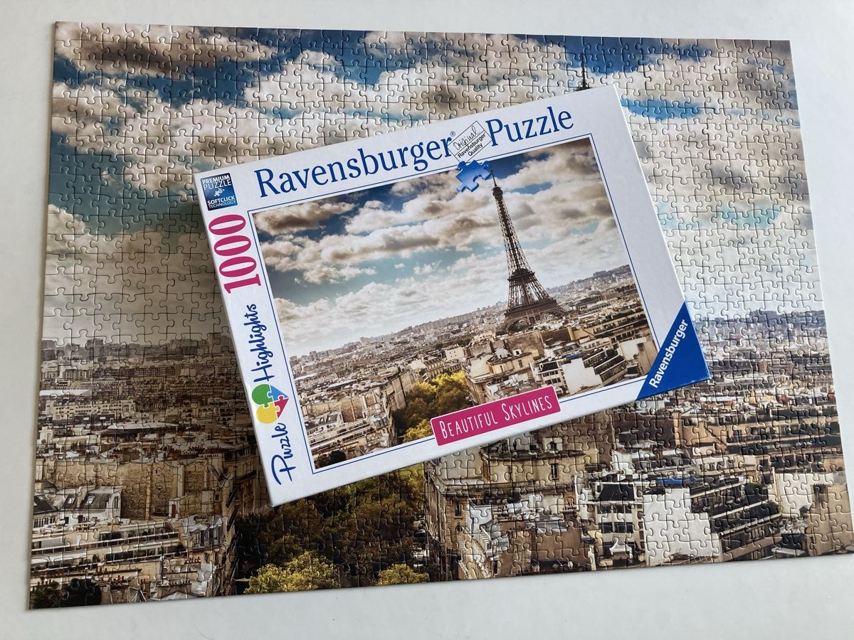 Ravensburger Puzzle: Ravensburger Puzzle 1000 Teile, Eiffelturm, Paris, Top – Usato da Pfäffikon ZH venduto da 8perleamsee10 2