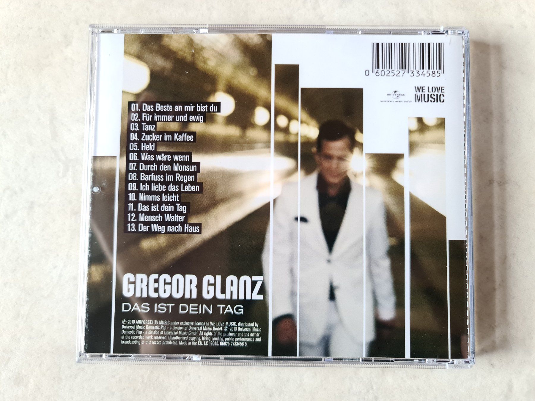 CD: Gregor Glanz - Das ist dein Tag – Usato da Schneisingen venduto da backstore24 2