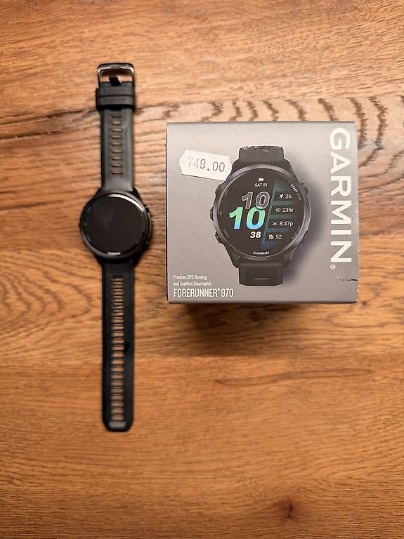 Smartwatch: Garmin Forerunner 970  Schwarz – Gebraucht aus Allschwil von Hamimi