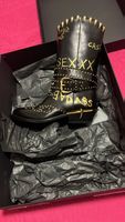 Stivali Roberto Cavalli neri con borchie e oro donna 38