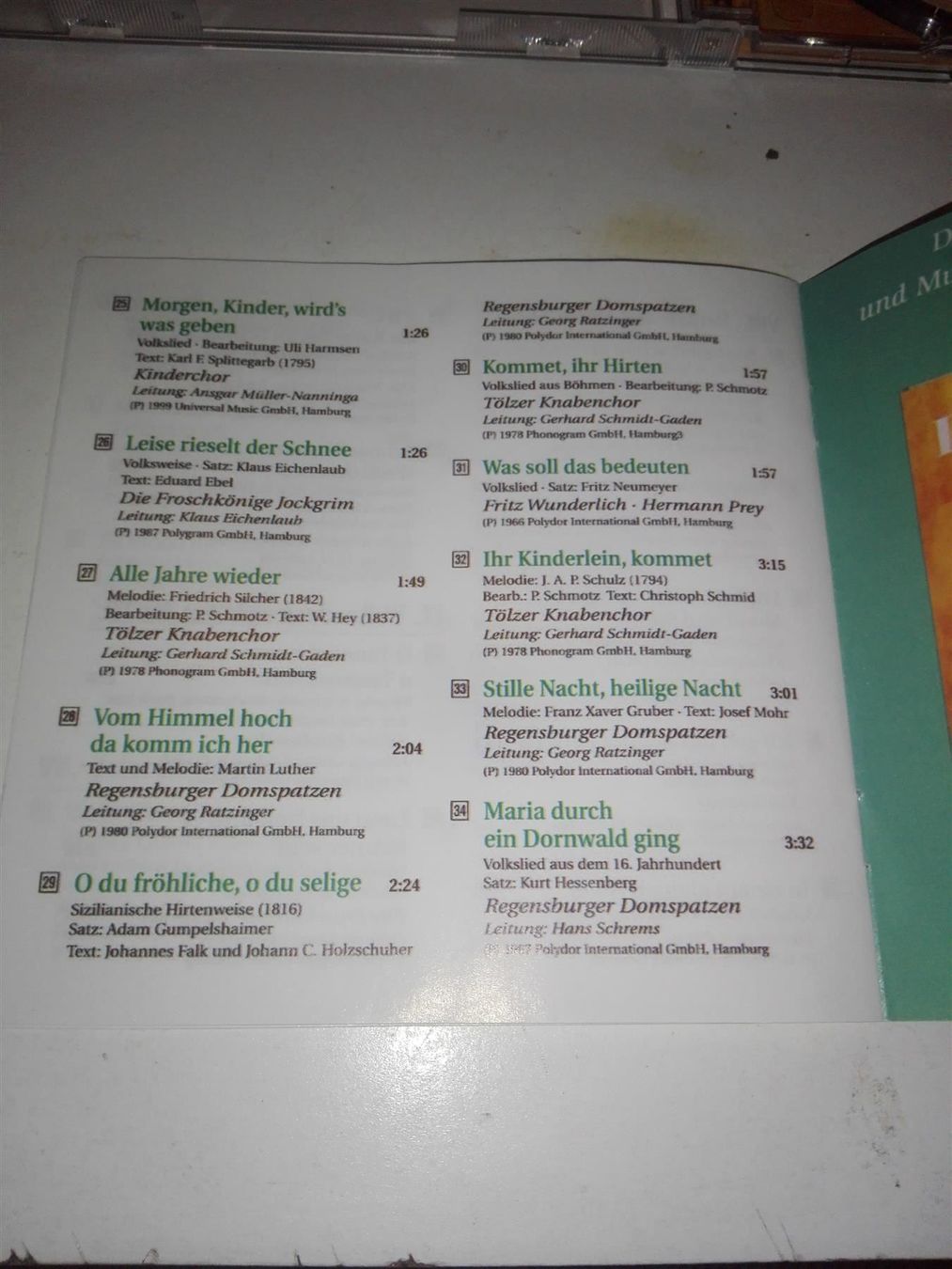 CD: Das Liederbuch  (72 Kinderlieder)  2-CDs – Usato da St. Gallen venduto da elk2021 5