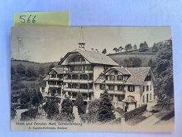 alte Ansichtskarte Hotel Pension Matt Schwarzenberg, 1916