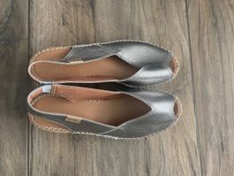 Espadrilles metallic gold Grösse 37