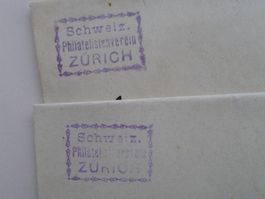 1915: Ausstellungsblatt: Streifbänder: Phil.Verein ZÜRICH