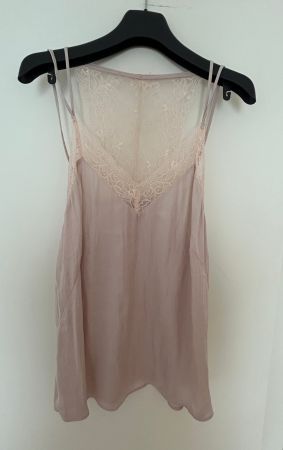 Sommertop mit Spitze, Grösse M, Altrosa, wie neu!