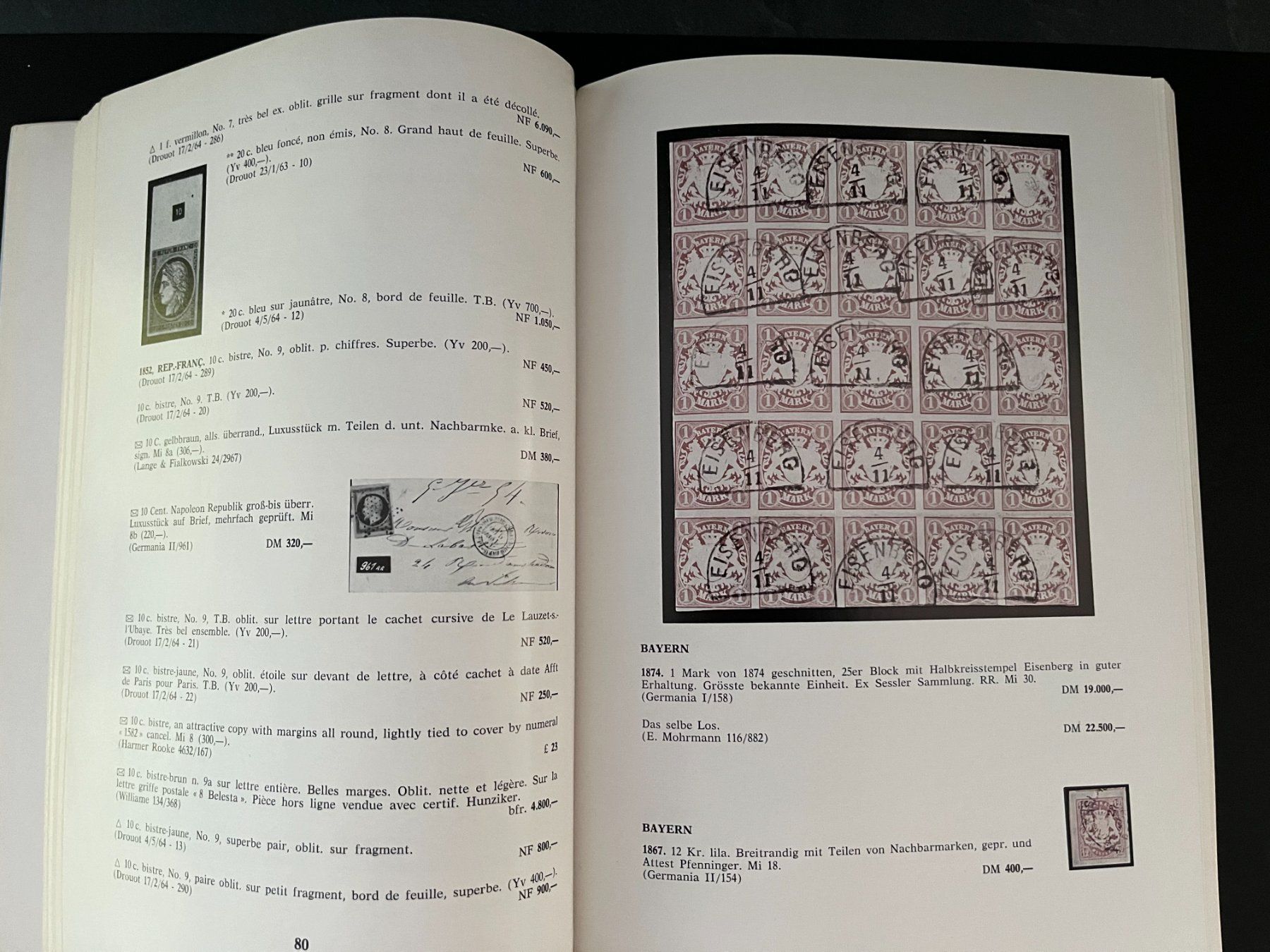 Alle Briefmarken: Philatélique 1965 les Classiques seltene Objekte 1840-1870 – Gebraucht aus Mumpf von dadaboygugulini 9