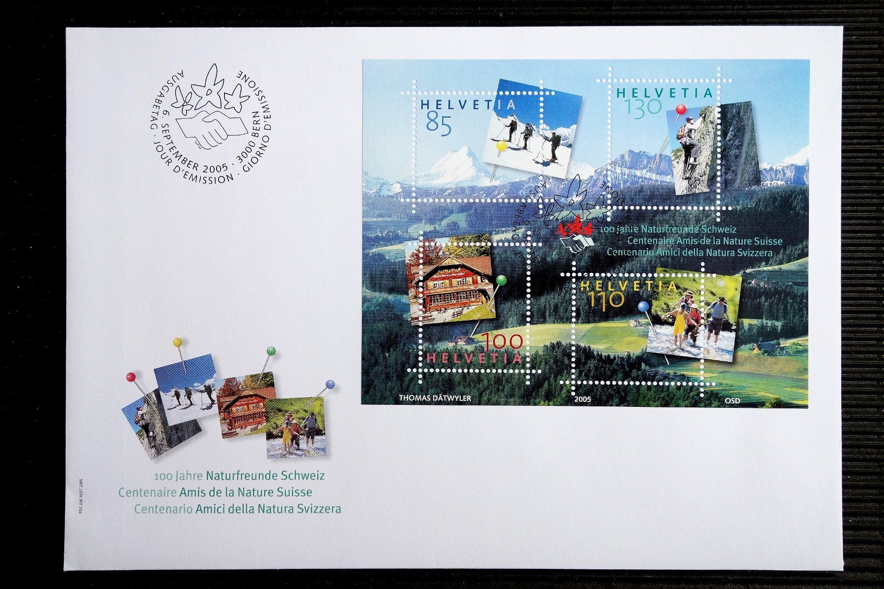 Alle Briefmarken: 2005 FDC 100 Jahre Naturfreunde – Neu (gemäss Beschreibung) aus Mettmenstetten von Sutasso