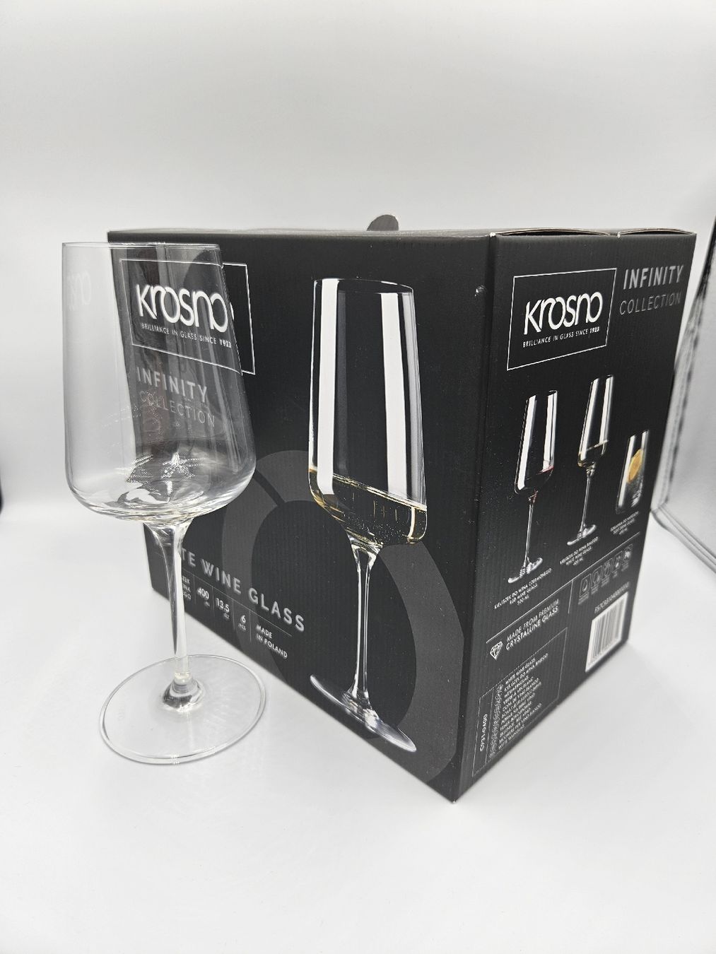 Bicchieri: Krosno Infinity Weissweinglas 6er Set neu – Nuovo (secondo la descrizione) da Buchs ZH venduto da rit_s6kv 3