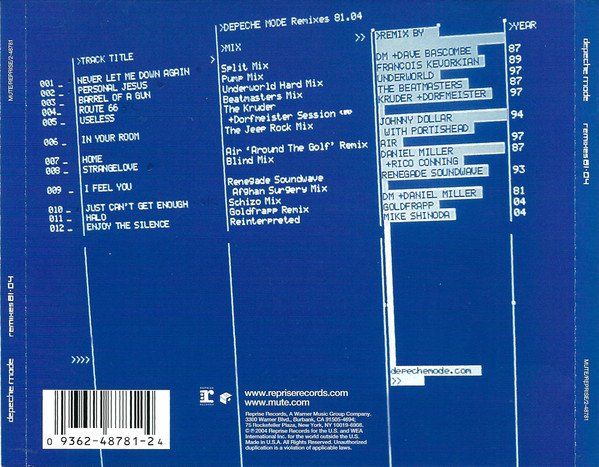 CD: Depeche Mode – Remixes 81·04 – Usato da St.Gallen venduto da jalamusic 1