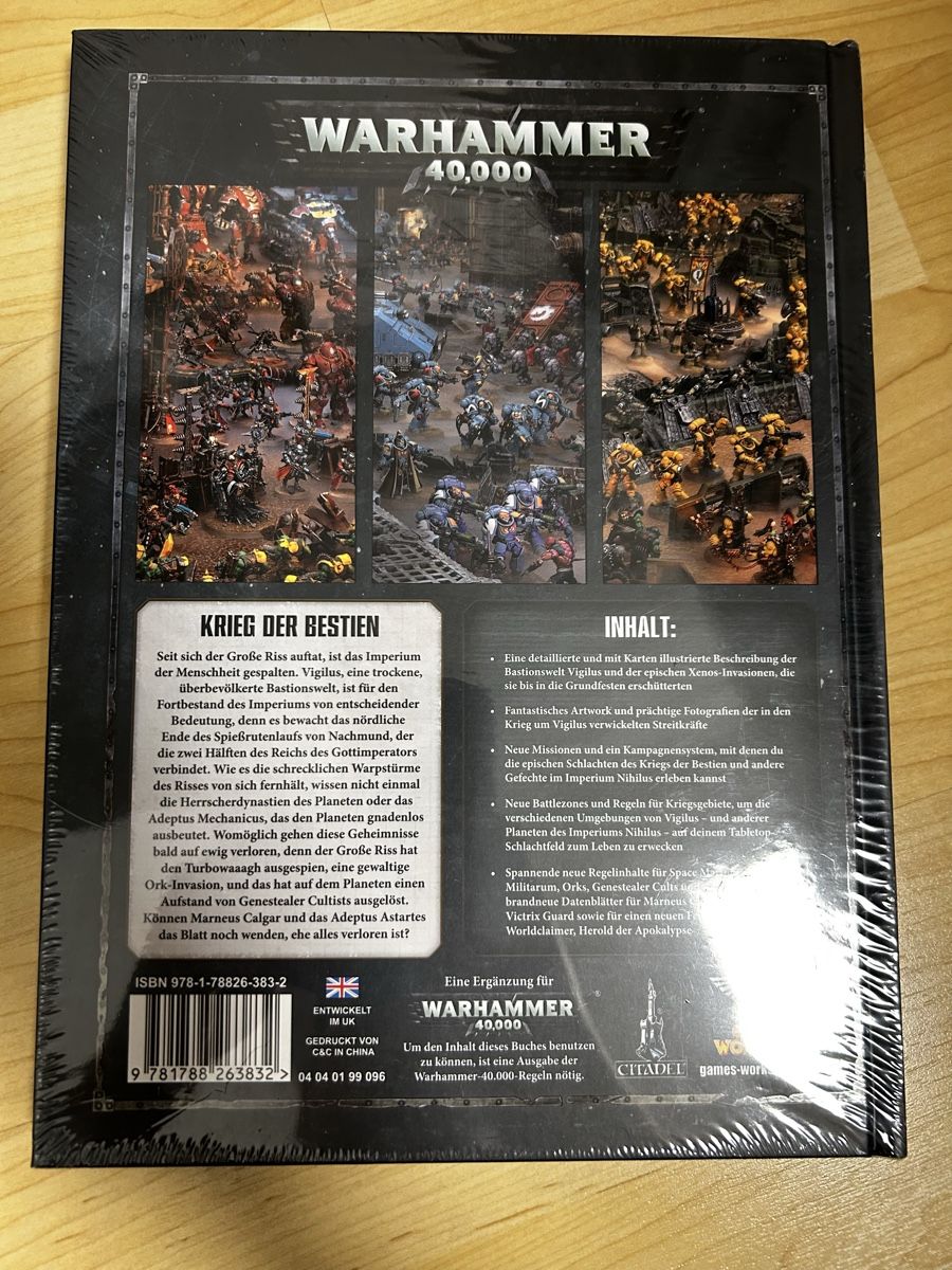 Libri: Warhammer 40.000: Imperium Nihilus - Vigilus kämpft! – Nuovo e nell'imballaggio originale da Vordemwald venduto da Ando23236 1
