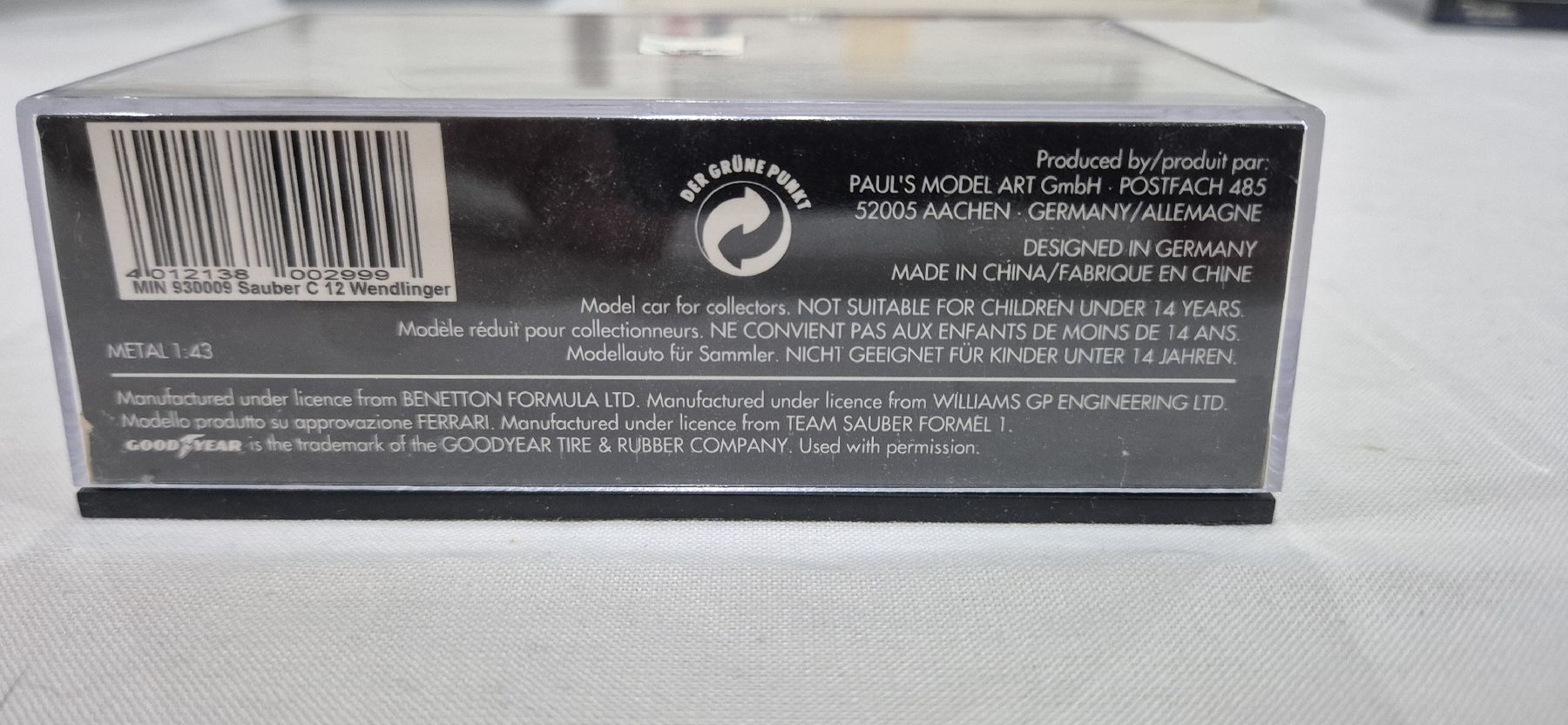 Minichamps Modellini d'auto: MiniChamps | Formel 1 | 1:43 | Karl Wendlinger – Nuovo (secondo la descrizione) da Wangen an der Aare venduto da RareAndLimited 6