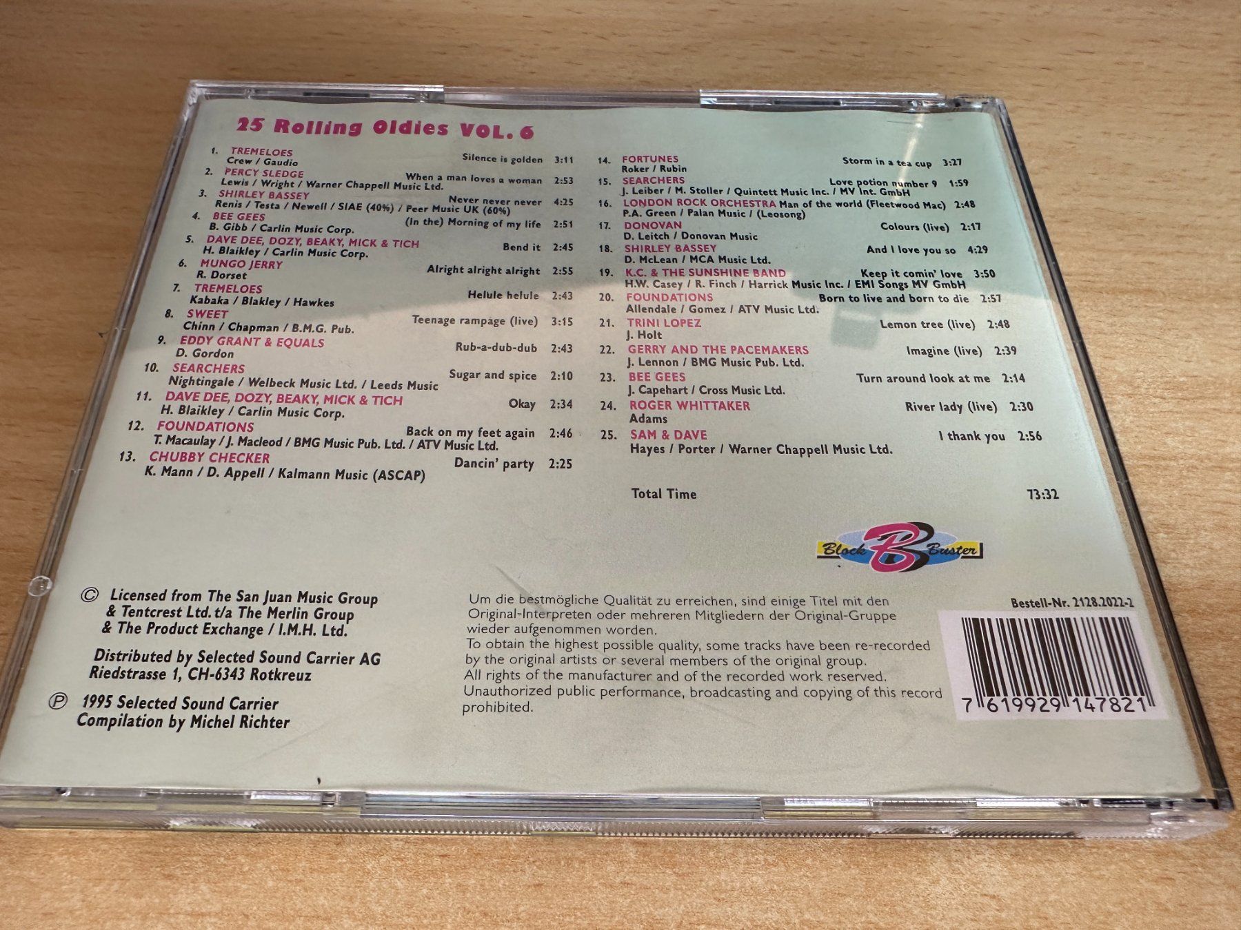 CD: C3 Various – 25 Rolling Oldies Vol. 6 – Usato da Rikon im Tösstal venduto da Alpenmutz 1
