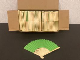 Restposten Fächer aus Holz/Papier, 200 Stück, ca. 21 x 34 cm