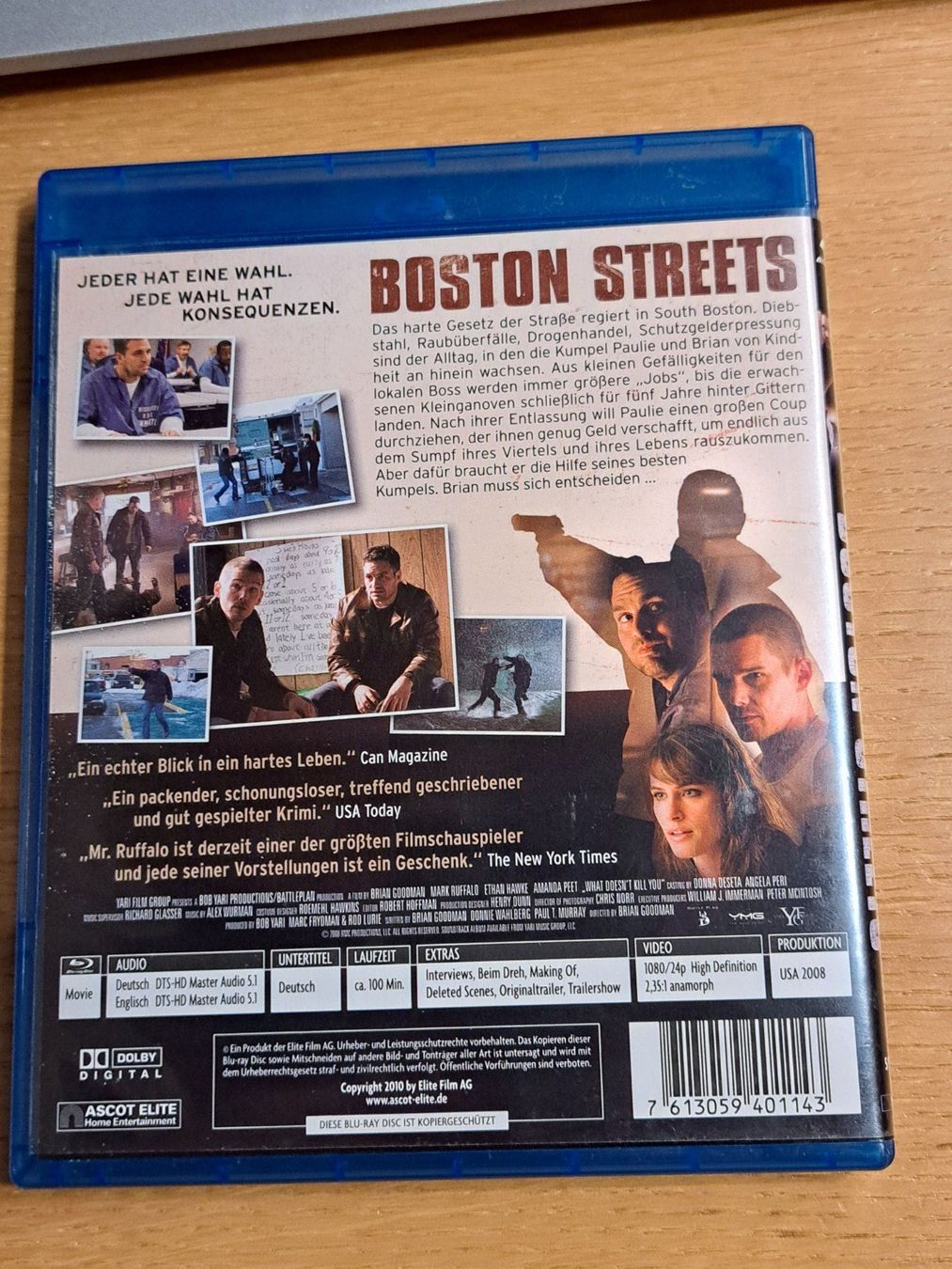 Tutti i DVDs: Blu-ray Boston Streets mit Mark Ruffalo, Ethan Hawke – Nuovo (secondo la descrizione) da Unterseen venduto da Kanica 1