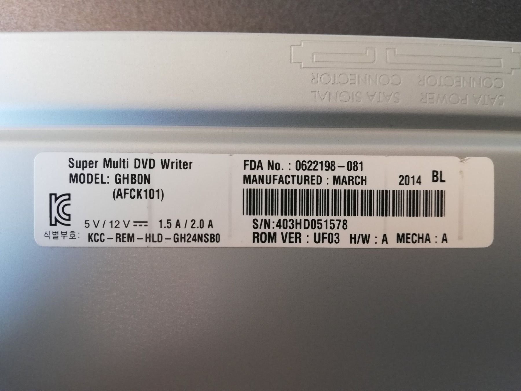 PCs: DVD SATA Brenner von 2014 – Gebraucht aus Thundorf von Swizzzly 1