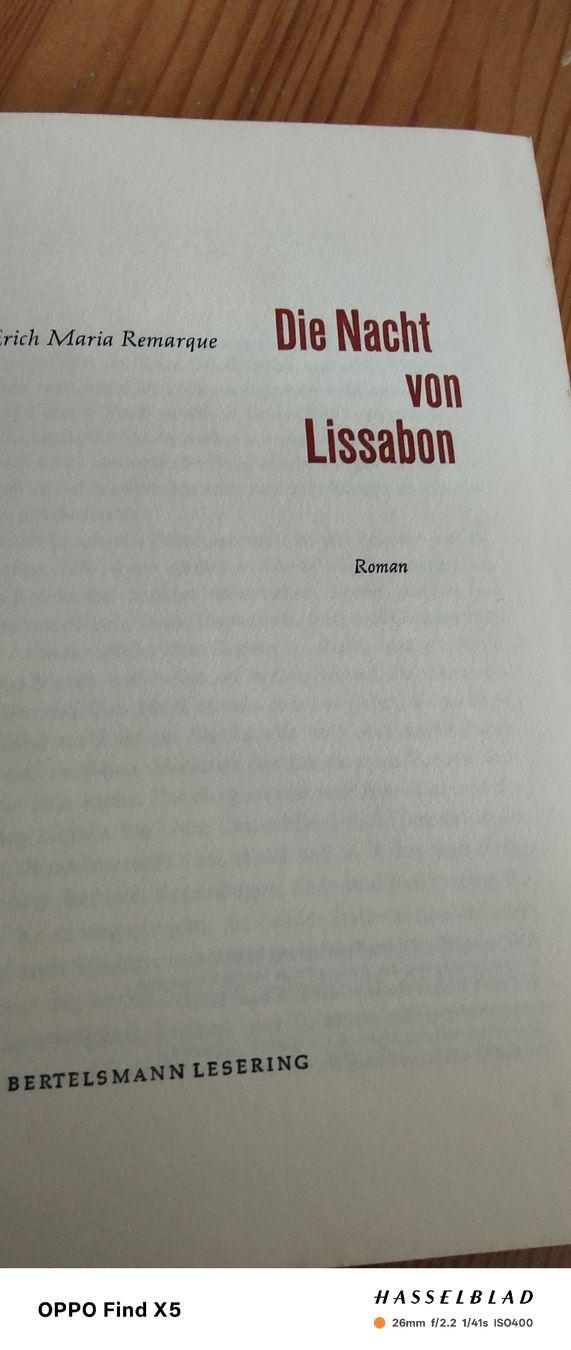 Libri: Die Nacht von Lissabon – Usato da Volken venduto da katz5 2