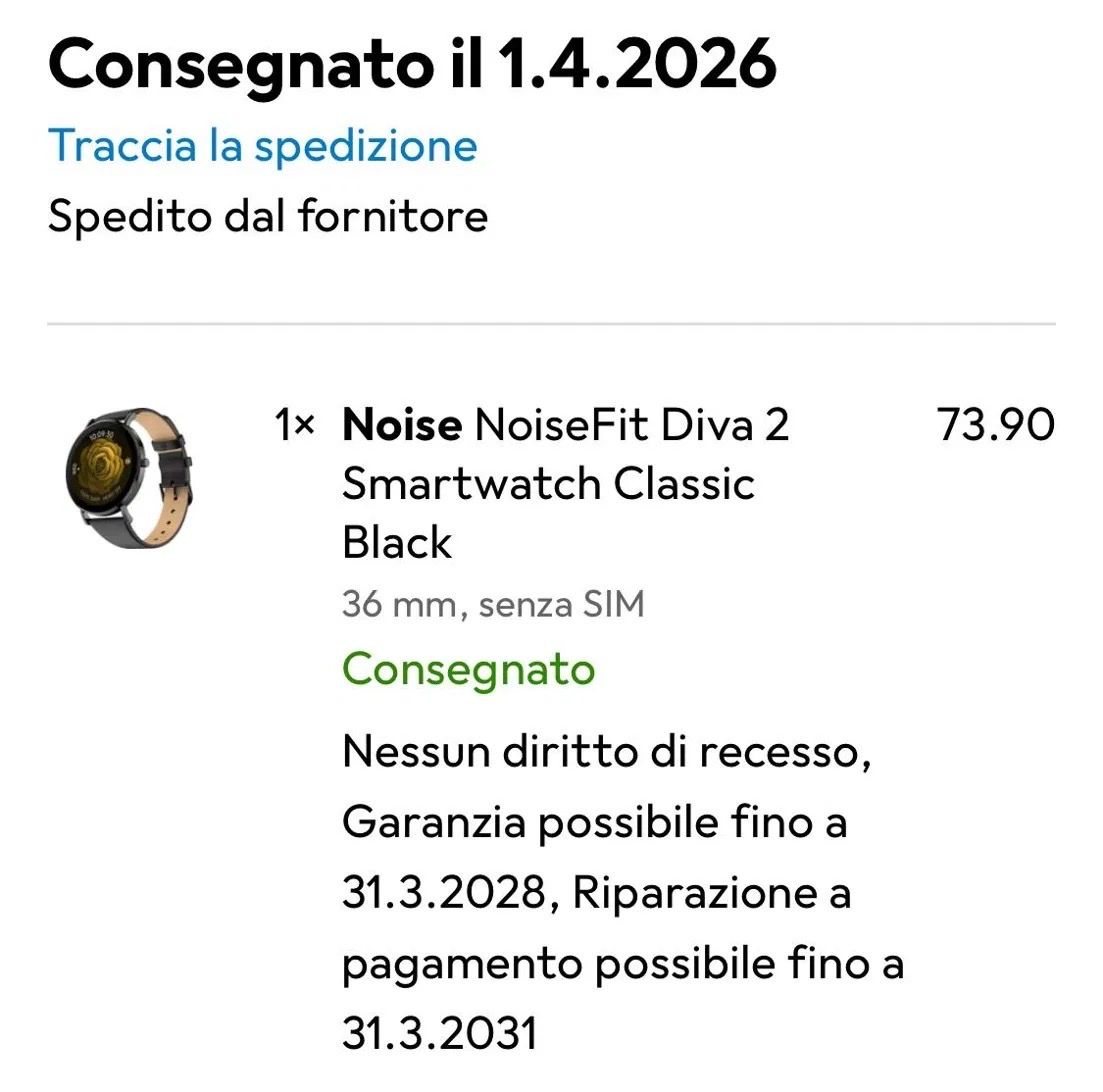 Smartwatch: SmartWatch NoiseFit Diva 2  – Nuovo (secondo la descrizione) da Camorino venduto da eli_hnw9 1