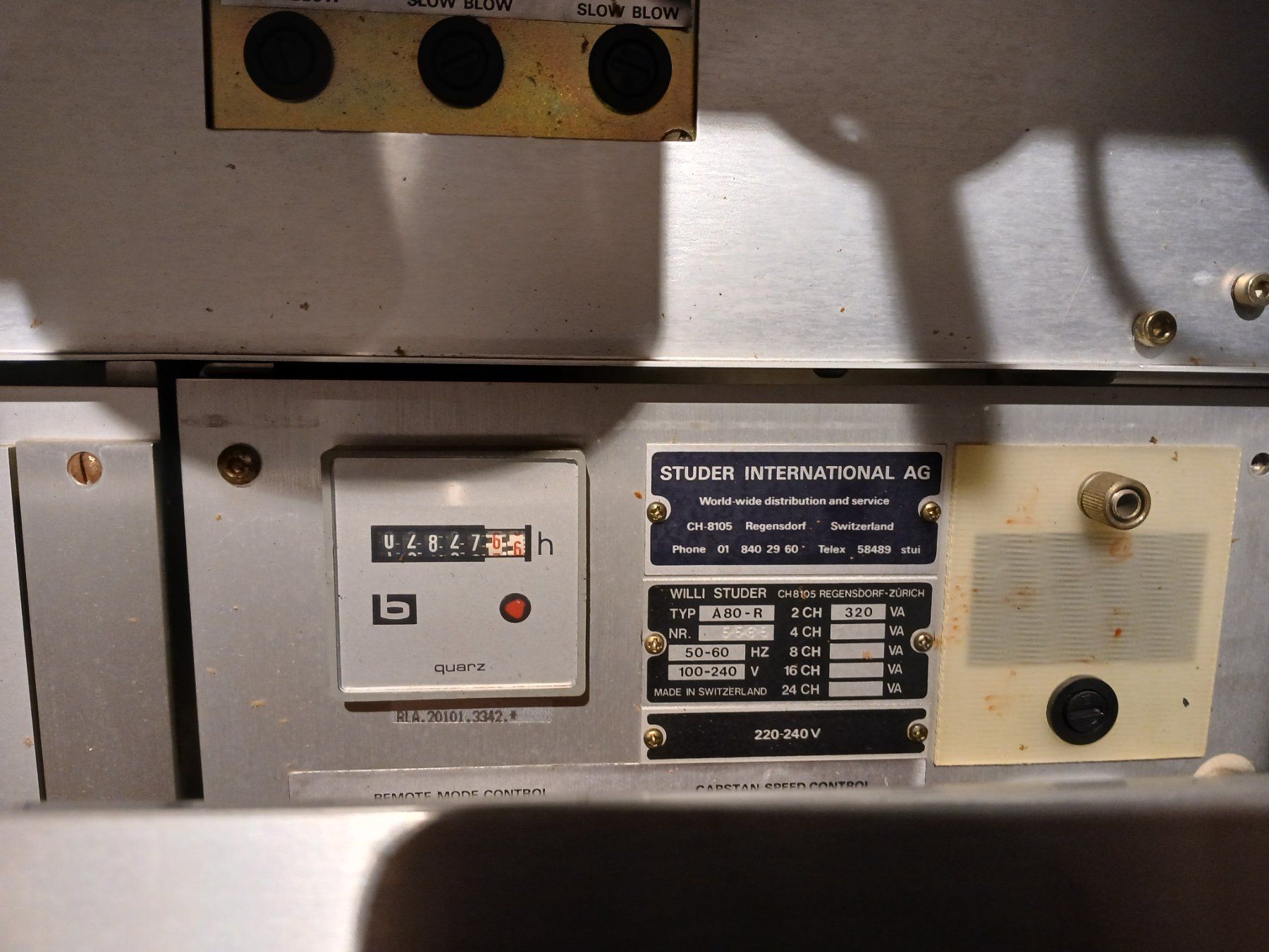 Studer Apparecchi a nastro: STUDER A80R – Usato da Goldach venduto da kor_rt92 8