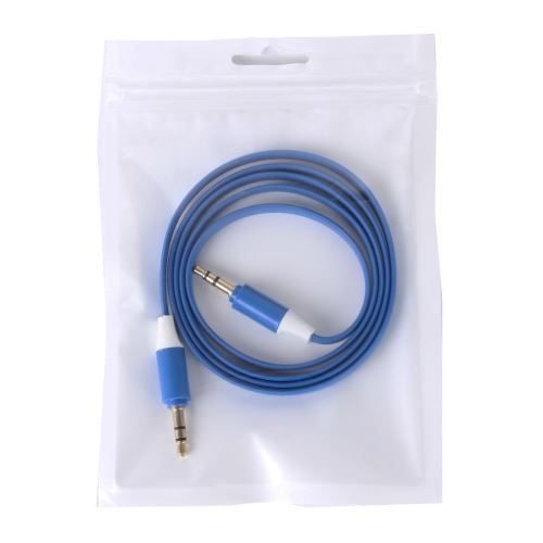 Cavi: Flaches Aux Kabel blau 1.00M – Nuovo e nell'imballaggio originale da Aesch BL venduto da Elektronik_Laden 2