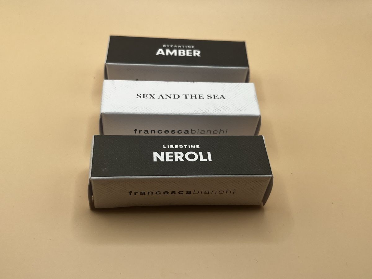 Profumi & Eau de Toilette: NICHE EXDP 3 x 1,5ml by Francesca Bianchi – Nuovo e nell'imballaggio originale da Genève venduto da StaceyH