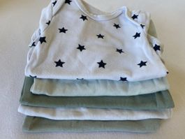 5 H&M Baby Bodys langarm, Grösse 56