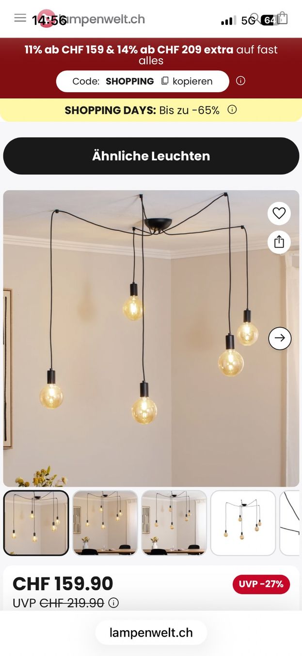 Ikea Lampadari & plafoniere: Hängelampe Bengtsbol Ikea – Nuovo e nell'imballaggio originale da Bad Ragaz venduto da wutzli 1