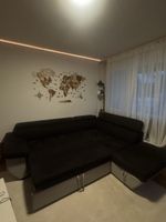 Ecksofa mit Schlaffunktion dunkelgrau guter Zustand