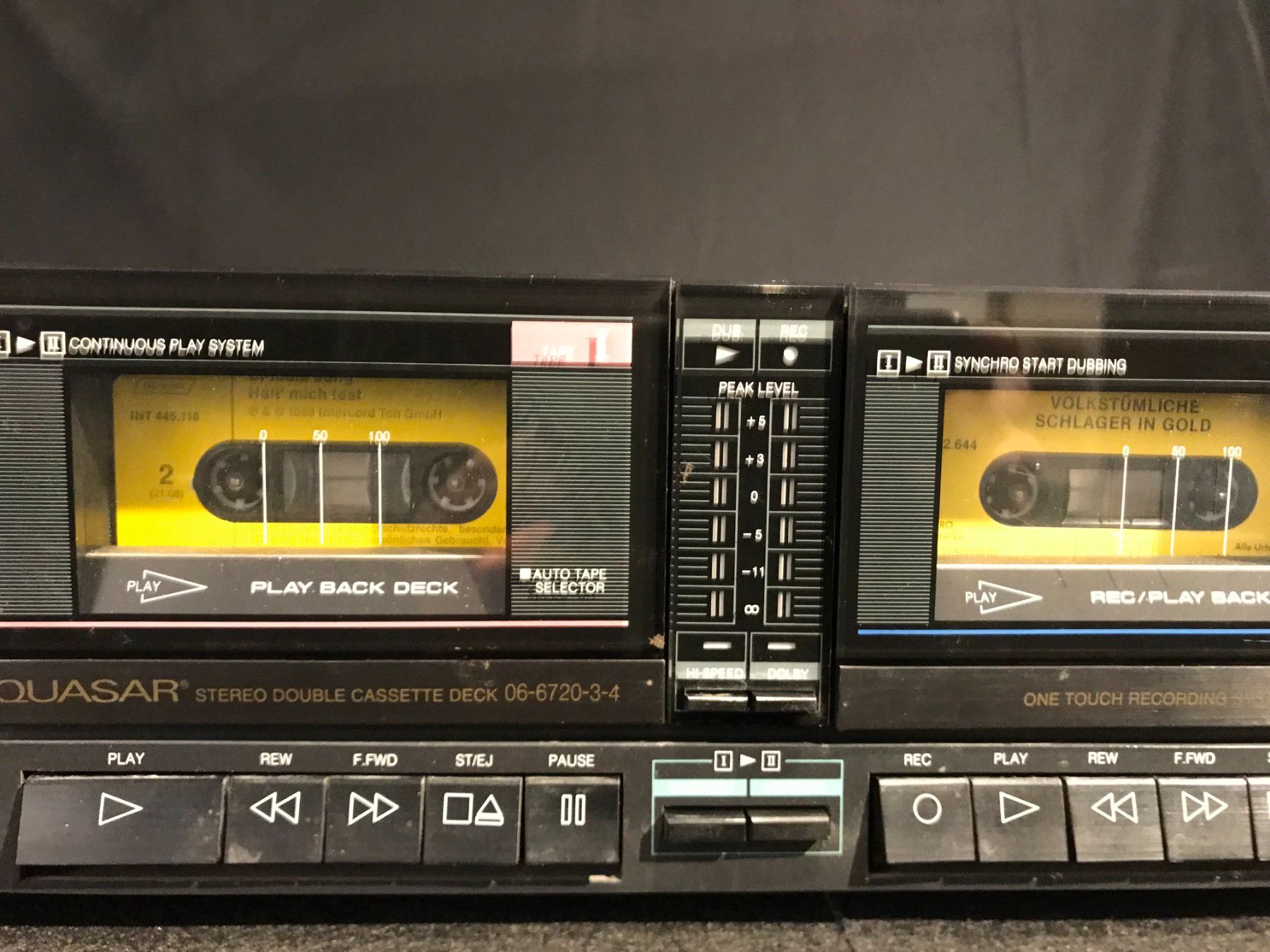 Registratori: Quasar  Doppe Tape Deck 06-6720 – Difettoso da Würenlingen venduto da Schneiderhifi 2
