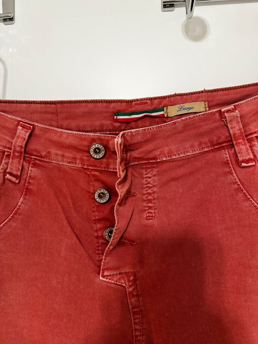 Please Jeans Pantaloni: Please Rote Chino Jeans Gr. L, Damen – Usato da Eglisau venduto da Brewster1 1