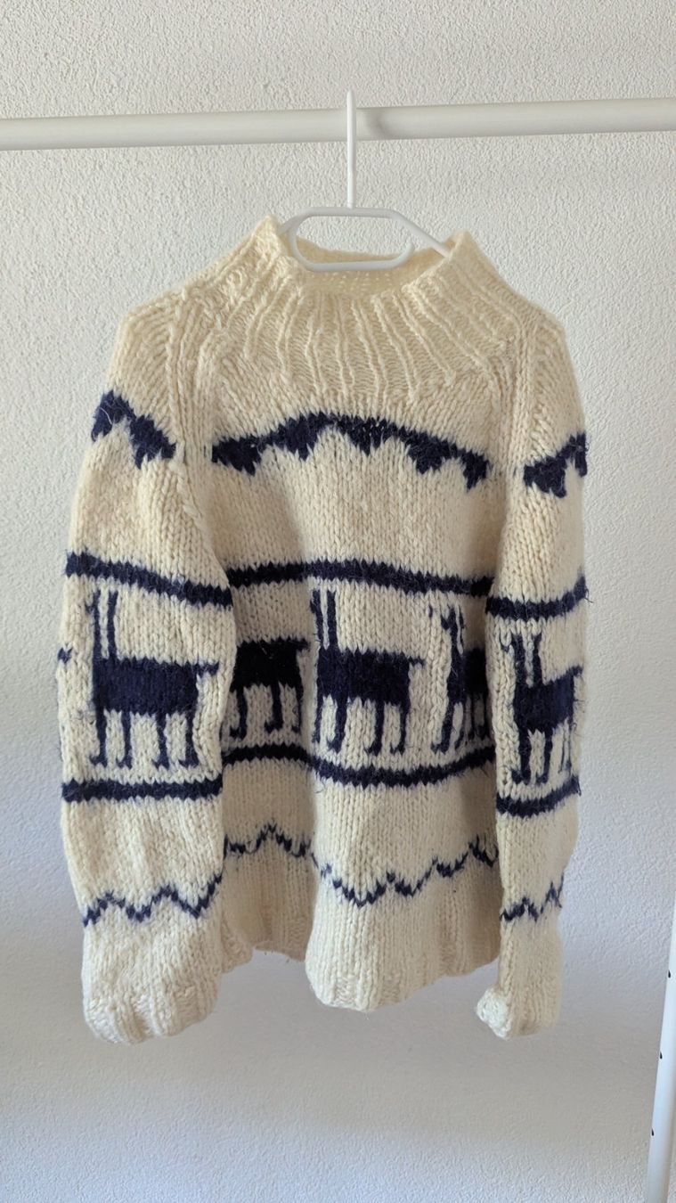 Pullover & Sweatshirts: Warmer Wollpullover / Strickpullover Lama Alpaka Anden – Gebraucht aus Belp von Sunny132
