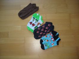 4 Paar Sneakersocken kunterbunt Grösse 39-42