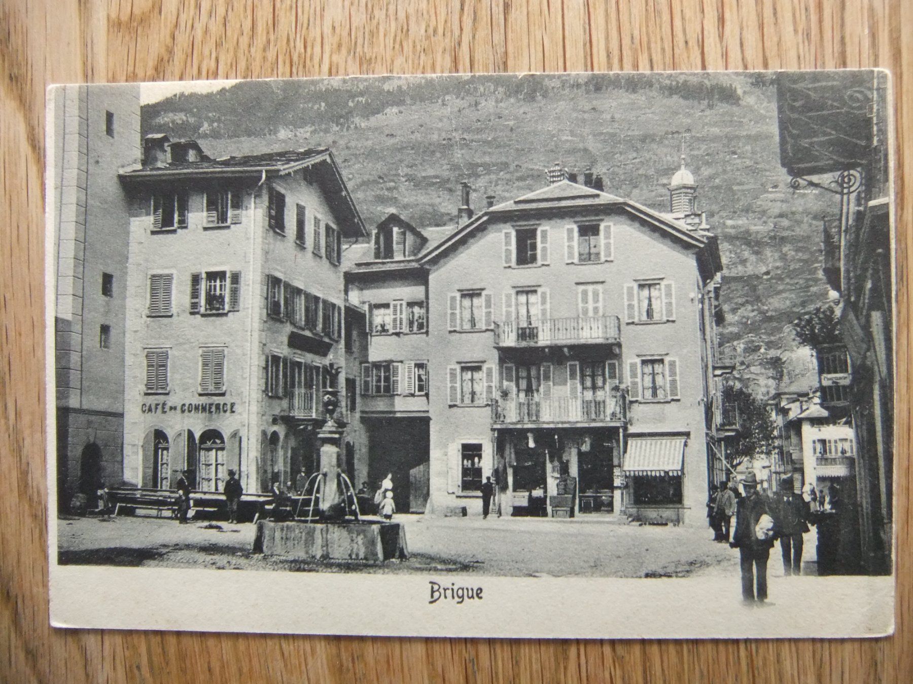 Cartoline postali: Brig Brigue Wallis Valais Chavez Brunnen – Usato da St. Niklaus VS venduto da wunschlos54