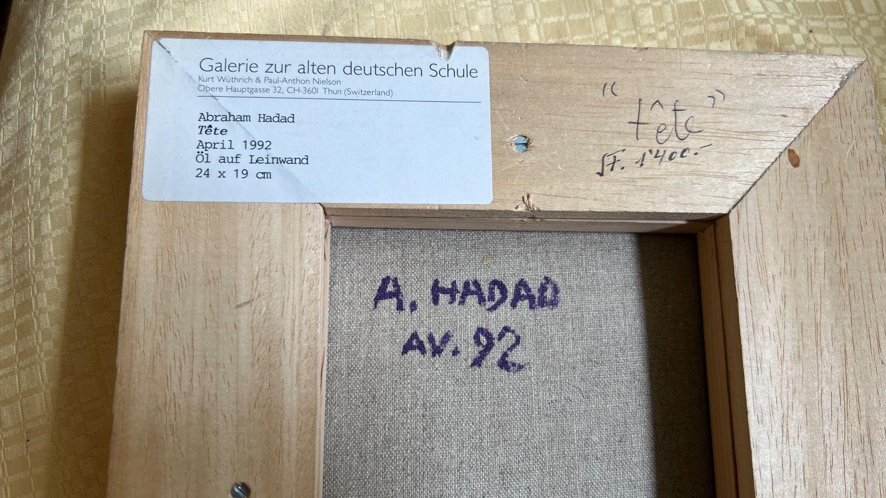 Gemälde: Abraham Hadad, Orginal Gemälde, Nr 36 – Gebraucht aus Illnau-Effretikon von brockischweiz 3