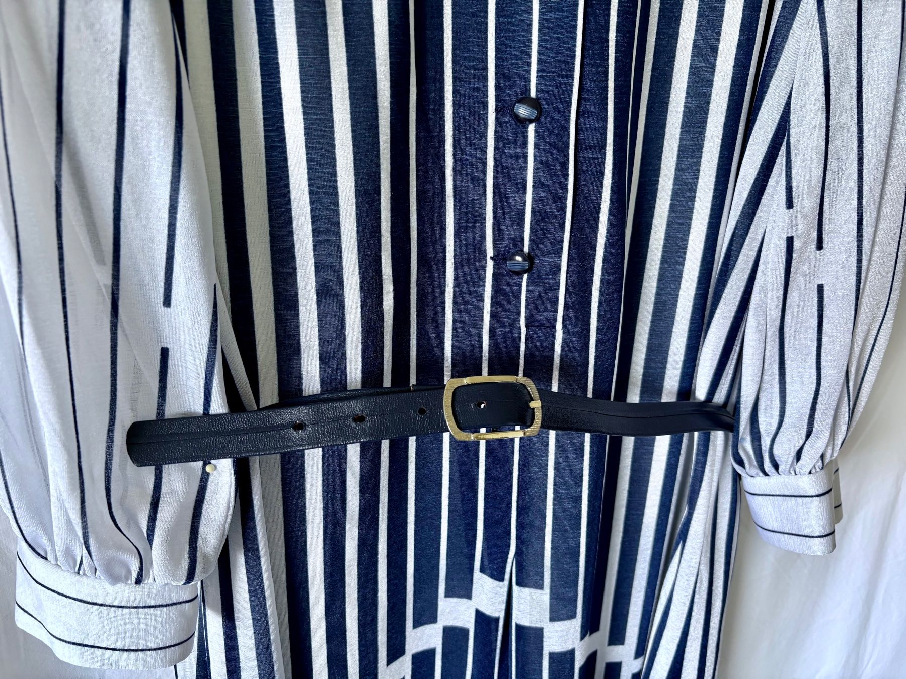 Vestiti: Blusenkleid blau-weiss gestreift,  "Jersey mit der Krone" – Usato da Oberrieden venduto da pet_n2c2 3