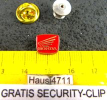HONDA MOTORRAD PIN KLEIN-FEIN GOLDIG GEPRÄGT MIT SECURITY-CL