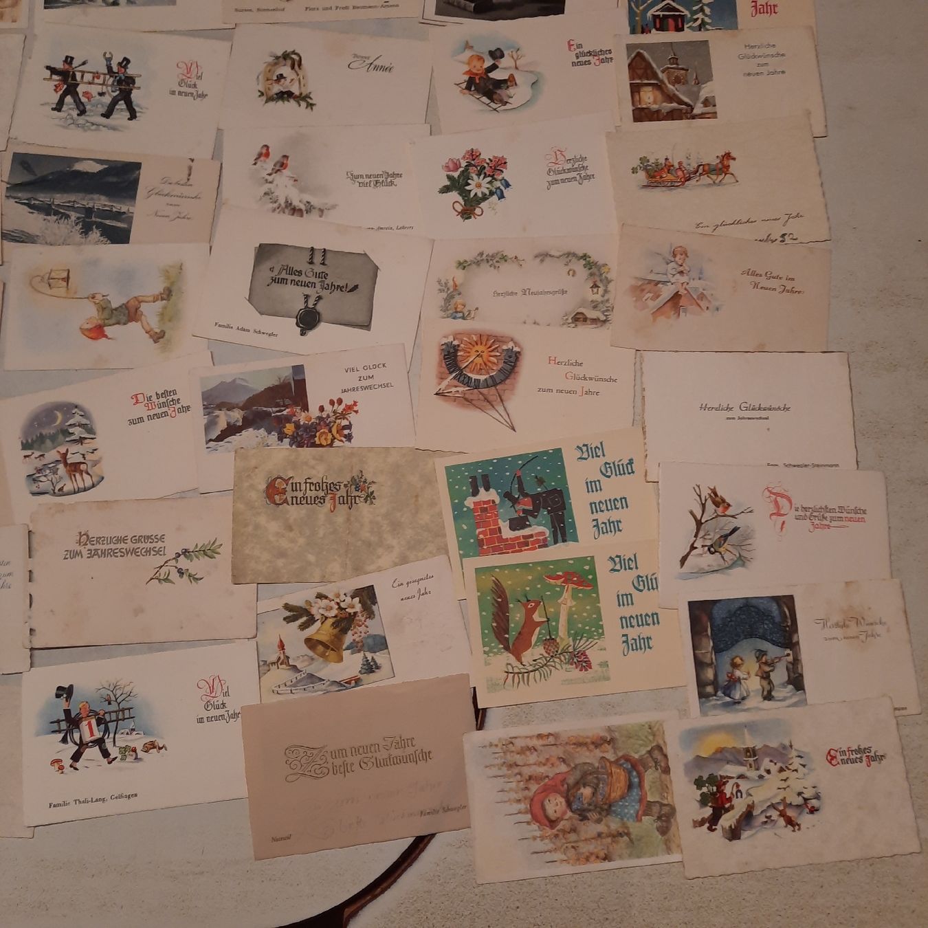 Cartoline: Sammlung kleine Neujahrskarten von ca. 1950 – Usato da Nottwil venduto da mar_jqm7 5
