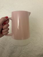 Wasserkrug / Teekanne aus Keramik in rosa